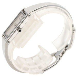 Gucci Watches Quartz 1500L Stainless Steel , Stainless Steel Silver Square face White shell dial Women
