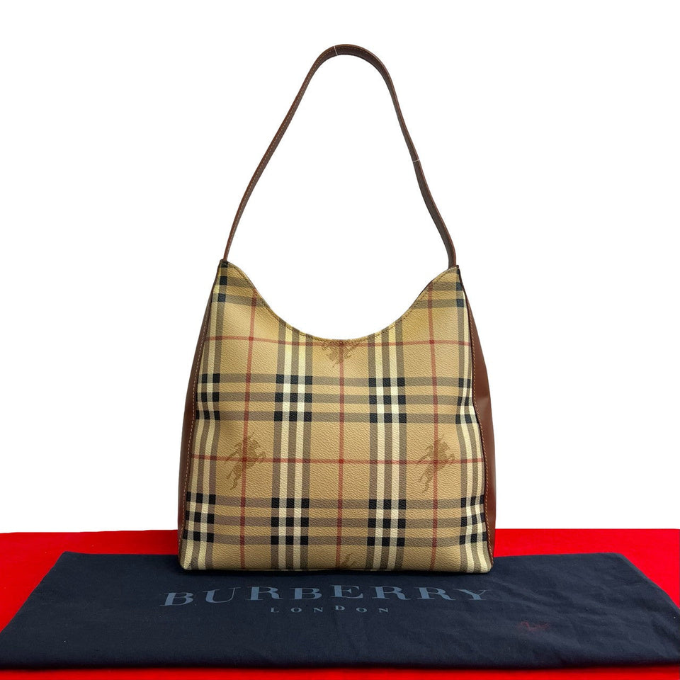 Burberry Shoulder Bag leather Brown