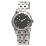 Gucci Watches Quartz 5500XL Stainless Steel Silver Round face black dial mens
