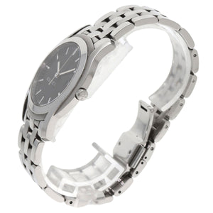Gucci Watches Quartz 5500XL Stainless Steel Silver Round face black dial mens