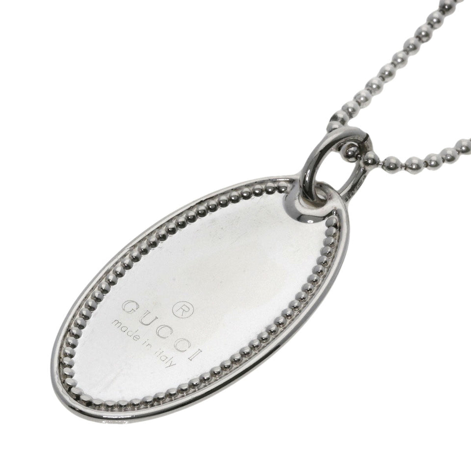 Gucci Necklace SV Silver With logo Women