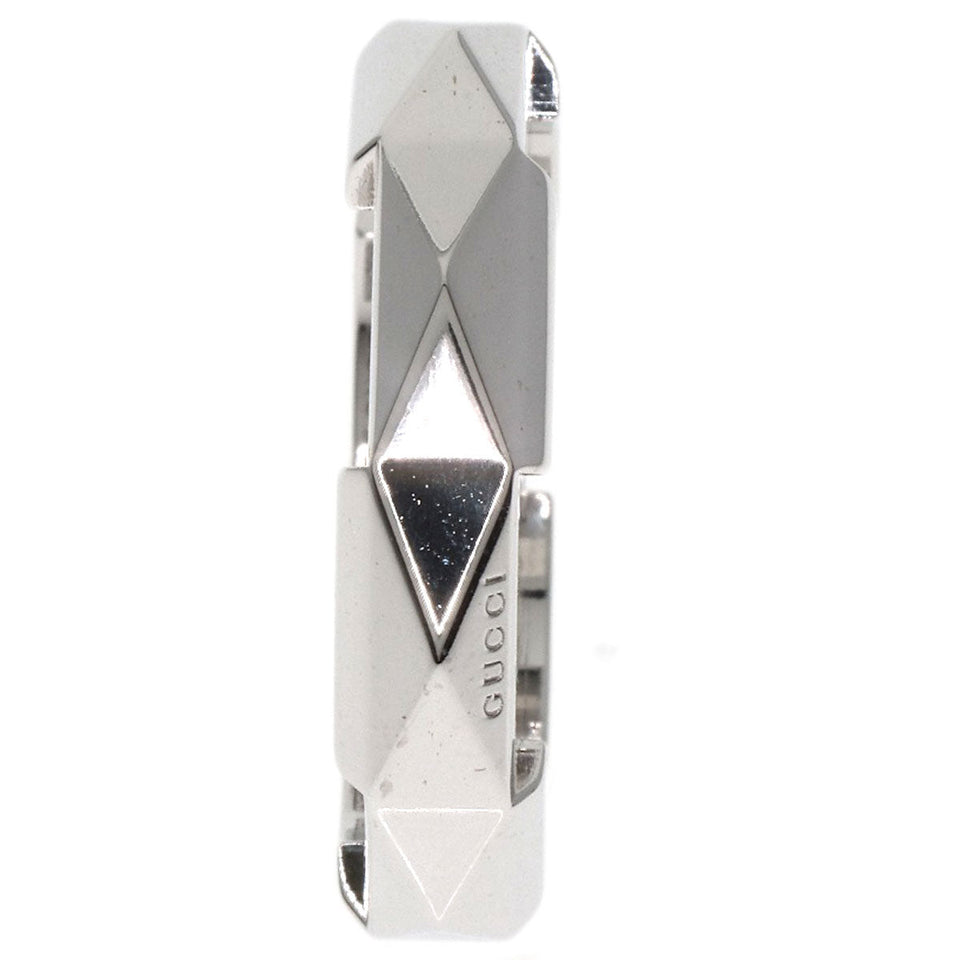 Gucci Ring K18WG Silver Link to Love Studs #14