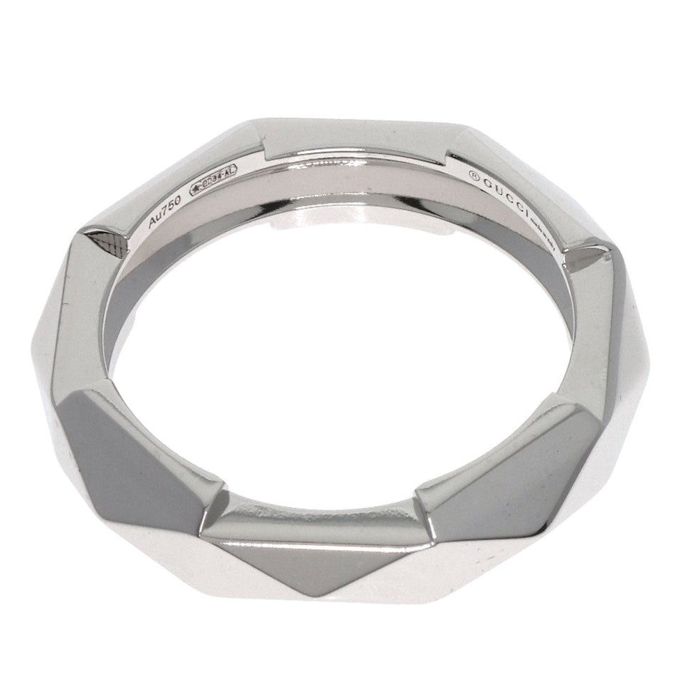 Gucci Ring K18WG Silver Link to Love Studs #14