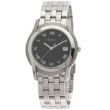 Gucci Watches Quartz 5500M Stainless Steel , Stainless Steel Silver Round face black dial mens