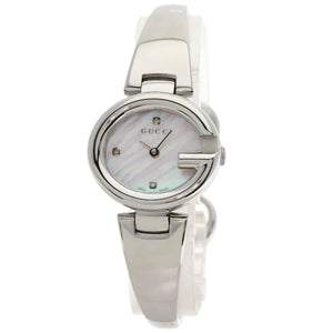 Gucci Watches Quartz 134.5 Stainless Steel , Stainless Steel Silver G Balloon Shell 3P Diamond shell dial Women