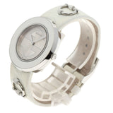 Gucci Watches Quartz 129.4 Stainless Steel, Leather white You play Silver dial mens