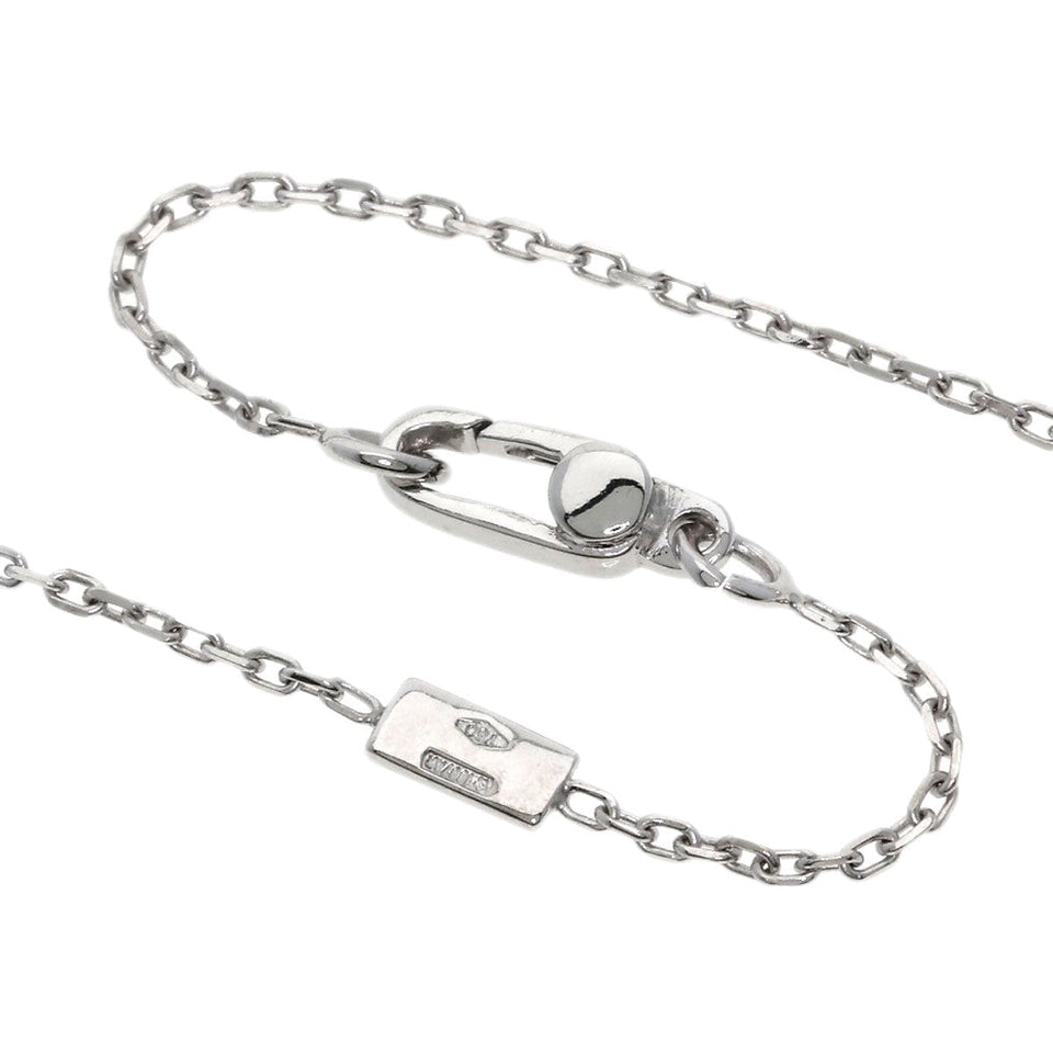 Gucci Necklace K18WG Silver Square G Amethyst Women