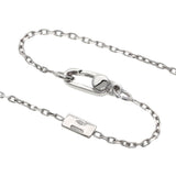 Gucci Necklace K18WG Silver Square G Amethyst Women
