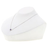 Gucci Necklace K18WG Silver Square G Amethyst Women