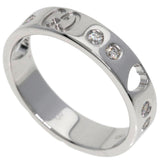 Gucci Ring K18WG Silver Amor Heart 10P Diamond #8