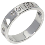 Gucci Ring K18WG Silver Amor Heart 10P Diamond #8
