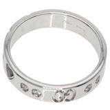 Gucci Ring K18WG Silver Amor Heart 10P Diamond #8