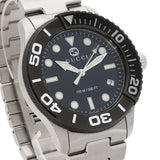 Gucci Watches Quartz YA126.2 Stainless Steel , Stainless Steel Silver G timeless diver black dial mens