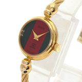 Gucci Watches Quartz 2047.1L Gold Plated , Gold Plated gold Sherry line Red x green dial Women