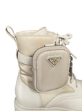 Prada Beige Monolith Re-Nylon Ankle Boots - 37