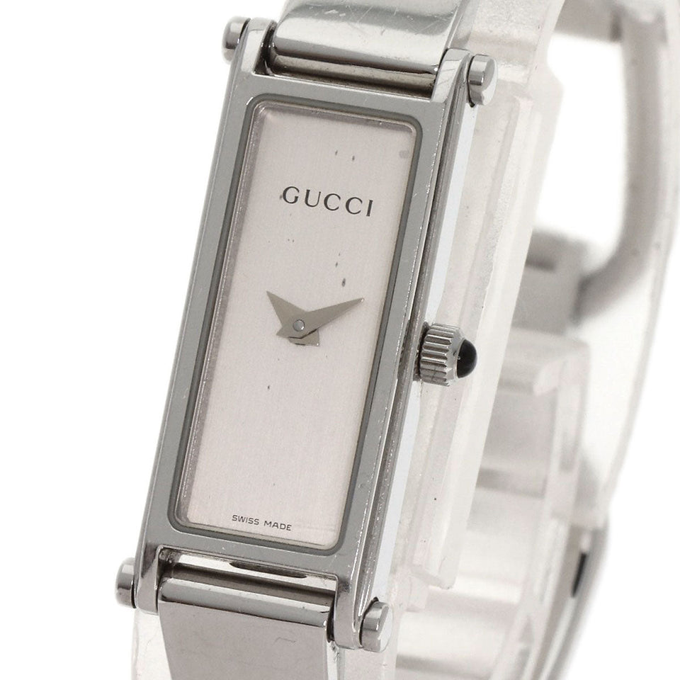 Gucci Watches Quartz Stainless Steel , Stainless Steel Silver 1500L Silver dial Women