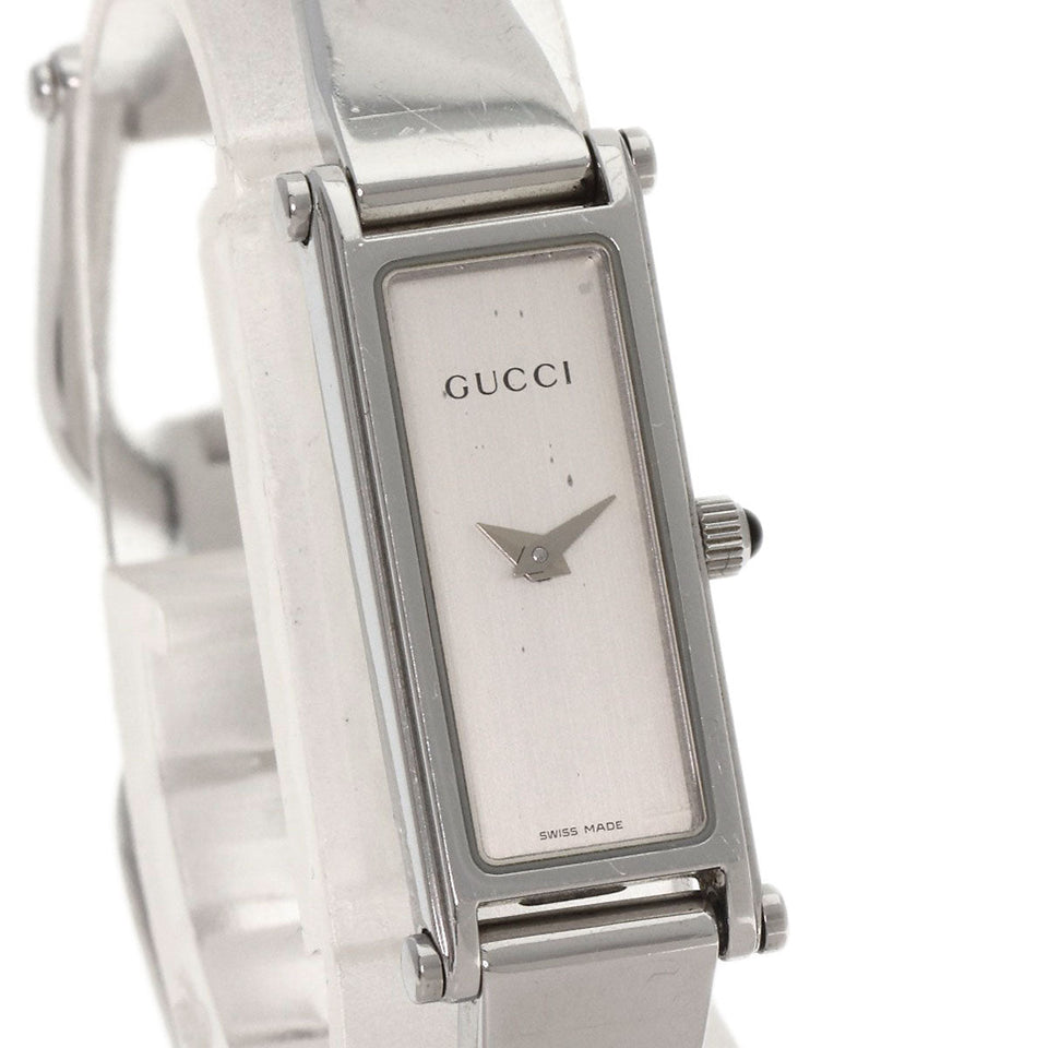 Gucci Watches Quartz Stainless Steel , Stainless Steel Silver 1500L Silver dial Women