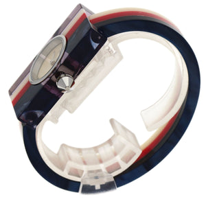 Gucci Watches Quartz YA143523 Stainless Steel, Acrylic Resin Red Vintage web shell dial Women