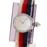 Gucci Watches Quartz YA143523 Stainless Steel, Acrylic Resin Red Vintage web shell dial Women