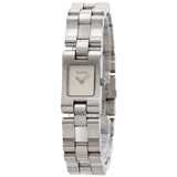 Gucci Watches Quartz 2305L Stainless Steel , Stainless Steel Silver Square face Silver dial Women