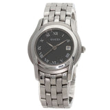 Gucci Watches Quartz Stainless Steel , Stainless Steel Silver 5500L black dial Women