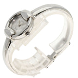 Gucci Watches Quartz 1400L Stainless Steel , Stainless Steel Silver Round face Silver dial Women
