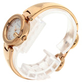 Gucci Watches Quartz 134.5 PGP , PGP gold GG shell bangle White shell dial Women