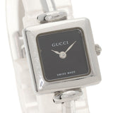 Gucci Watches Quartz Stainless Steel , Stainless Steel Silver 1900L black dial Women