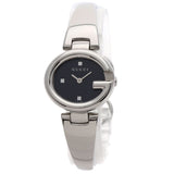 Gucci Watches Quartz 134.5 Stainless Steel , Stainless Steel Silver G balloon black dial Women