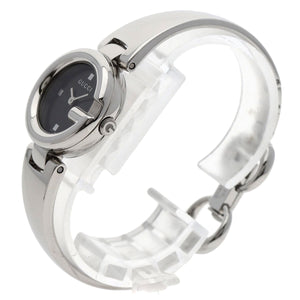 Gucci Watches Quartz 134.5 Stainless Steel , Stainless Steel Silver G balloon black dial Women