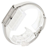 Gucci Watches Quartz 1500L Stainless Steel , Stainless Steel Silver Square face bangle Silver dial Women