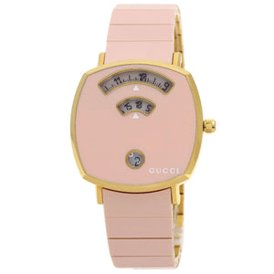 Gucci Watches Quartz YA157.4 Gold Plated , Gold Plated pink grip pink dial Women