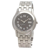 Gucci Watches Quartz 5500M Stainless Steel , Stainless Steel Silver Round face gray dial mens