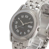 Gucci Watches Quartz 5500M Stainless Steel , Stainless Steel Silver Round face gray dial mens
