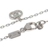 Gucci Necklace K18WG Silver GG running