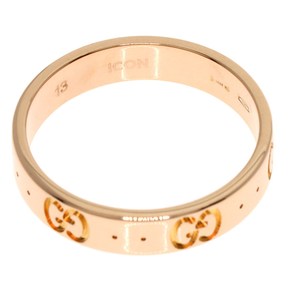 Gucci Ring 18K Pink Gold gold Icon ring # 13 Women