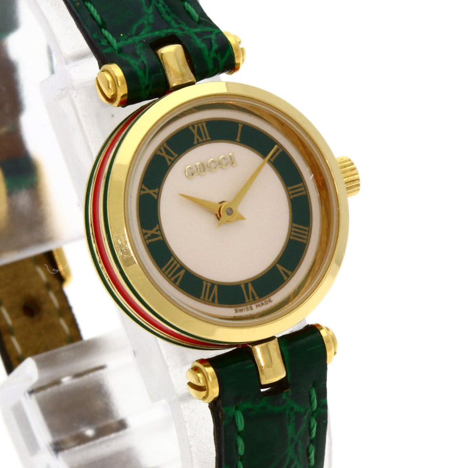 Gucci Watches Quartz Gold Plated gold Sherry line Ivory dial