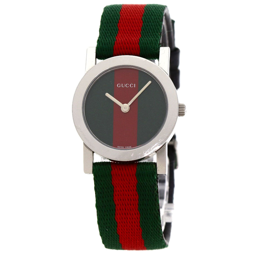 Gucci Watches Quartz 5200L.1 Stainless Steel Silver Sherry line Red x green dial