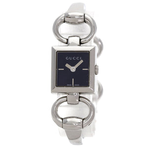 Gucci Watches Quartz 120 Stainless Steel Silver Tornavoni black dial