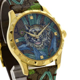 Gucci Watches Quartz YA1264187 Gold Plated gold G Timeless Tiger Motif Tiger pattern dial