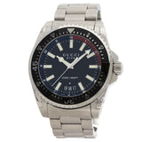 Gucci Watches Quartz YA136.2 Stainless Steel Silver Dive DIVE black dial