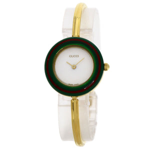 Gucci Watches Quartz 11/12.2 Gold Plated gold Change bezel white dial