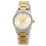 Gucci Watches Quartz 126.5 Stainless Steel gold G Timeless Cat Silver dial