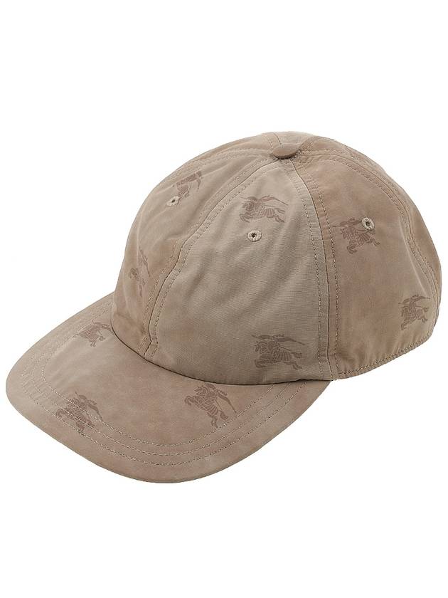Luxury Burberry EKD Technical Cotton Base Ball Cap Beige