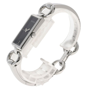 Gucci Watches Quartz YA119 Stainless Steel Silver Square face black dial