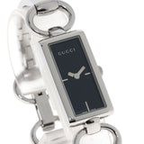 Gucci Watches Quartz YA119 Stainless Steel Silver Square face black dial