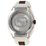 Gucci Watches Quartz 137.1 Stainless Steel white SYNC Silver dial