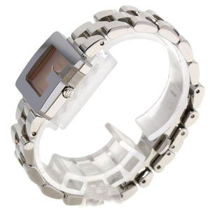 Gucci Watches Quartz 3600L Stainless Steel Silver G square face pink dial