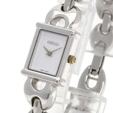 Gucci Watches Quartz 1800L Stainless Steel Silver Square face white dial