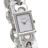 Gucci Watches Quartz 1800L Stainless Steel Silver Square face white dial